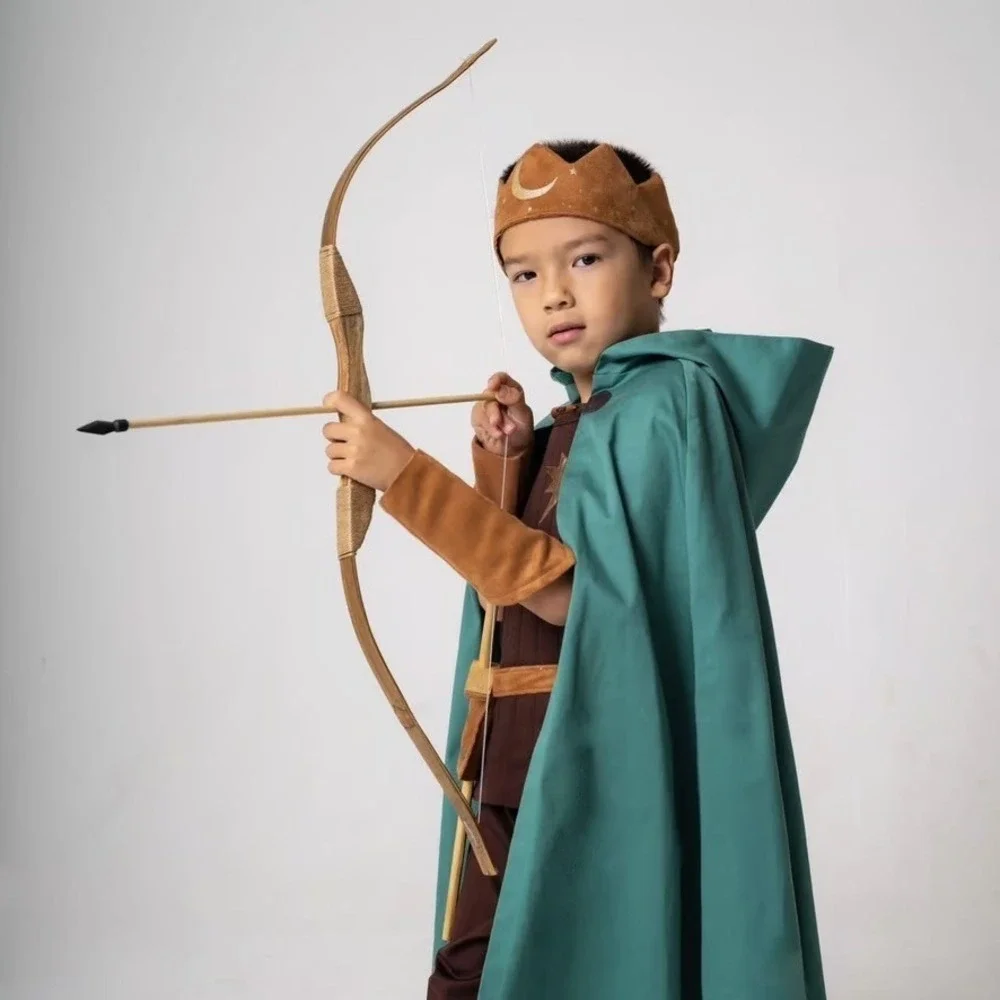EUC RARE Kids Boys Hi Jinks Eco-friendly Warrior FULL Costume USA Made‎ sz 6-7/L
